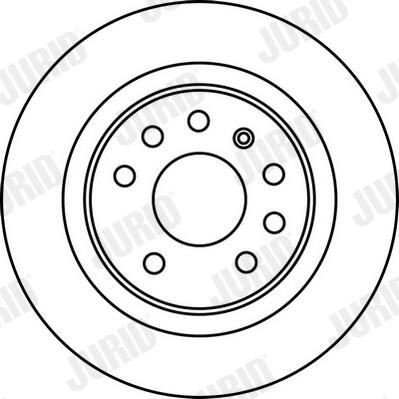 562229JC Jurid/Bendix Tarcza hamulcowa tylna