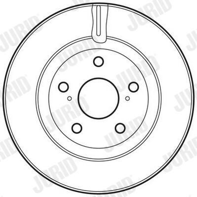 Tarcza hamulcowa przednia Jurid/Bendix 562621JC cena, od 50,84 USD