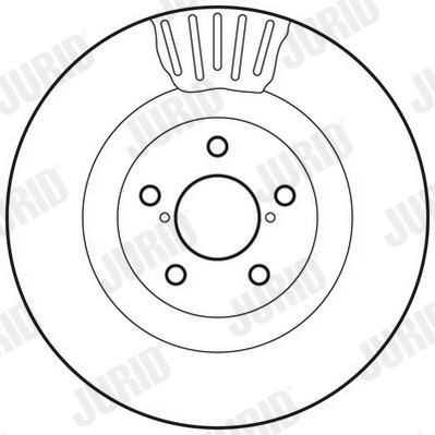 Tarcza hamulcowa przednia Jurid/Bendix 562677JC cena, od 49,66 USD