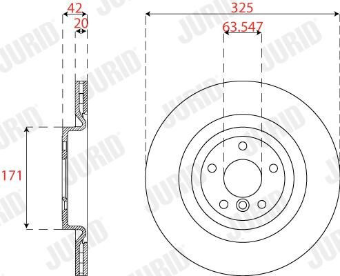 563323JC Jurid/Bendix