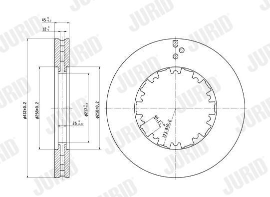 Tarcza hamulcowa przednia DAF 95 XF II ciągnik siodłowy (2002 - 2006) cena, od 203,34 USD