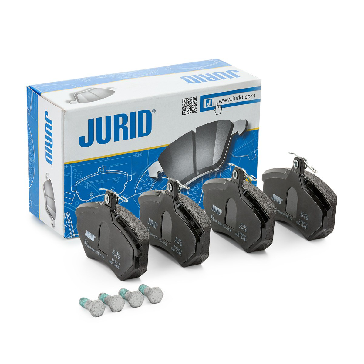 571357J Jurid/Bendix Klocki hamulcowe przednie tarczowe