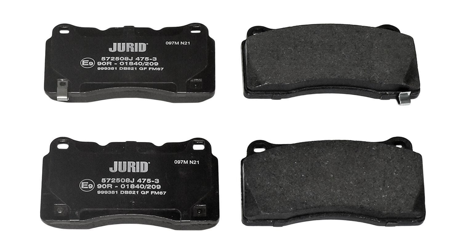 Klocki hamulcowe przednie tarczowe Jurid/Bendix 572508J cena, od 33,38 USD
