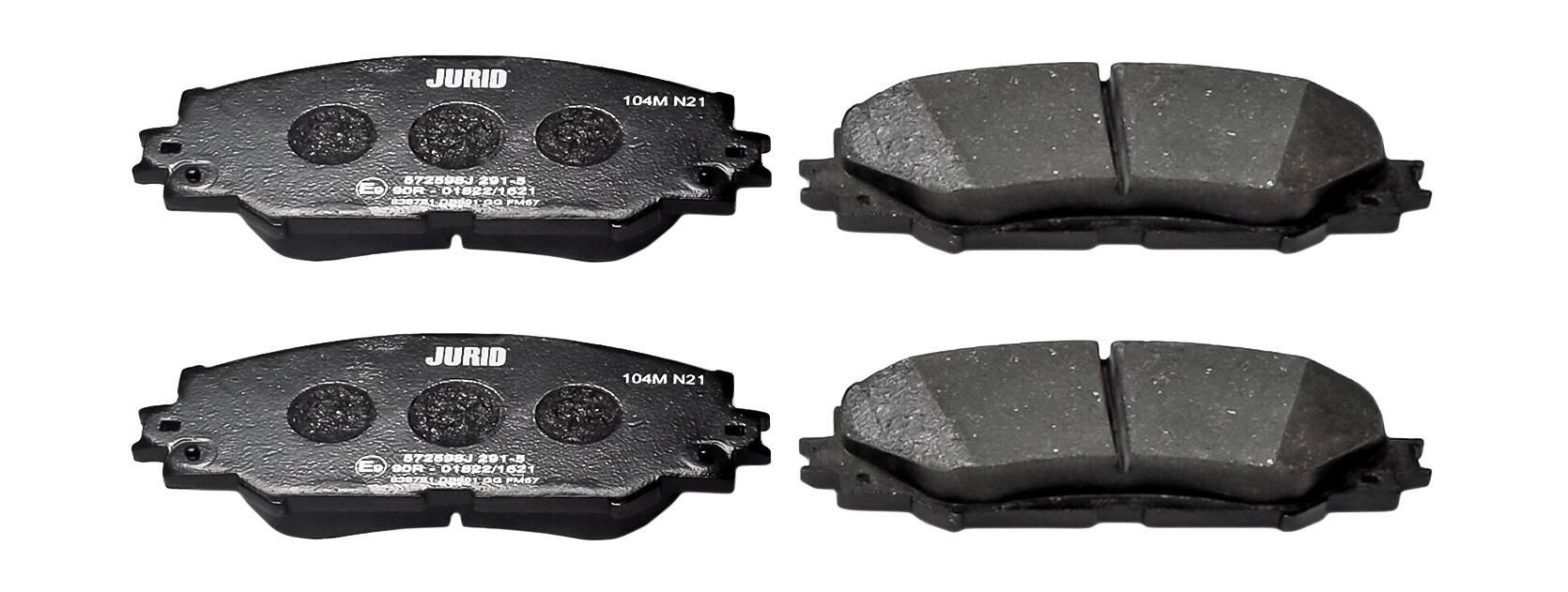 Klocki hamulcowe przednie tarczowe Jurid/Bendix 572598J cena, od 27,68 USD