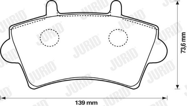Klocki hamulcowe przednie tarczowe Jurid/Bendix 573107J cena, od 26,11 USD