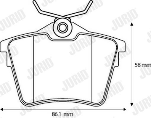 Okładziny (klocki) do hamulców tarczowych tylne Jurid/Bendix 573133J cena, od 24,86 USD