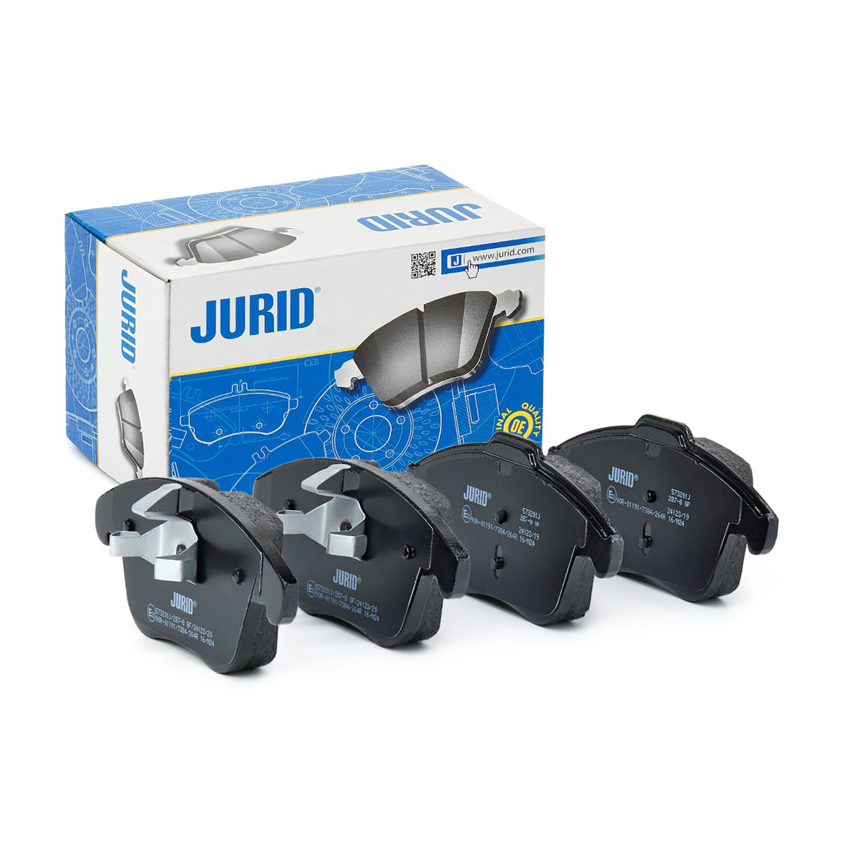 Klocki hamulcowe przednie tarczowe Jurid/Bendix 573201J cena, od 36,07 USD