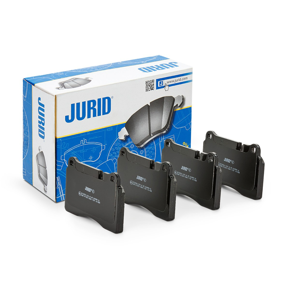Klocki hamulcowe przednie tarczowe 573296J Jurid/Bendix