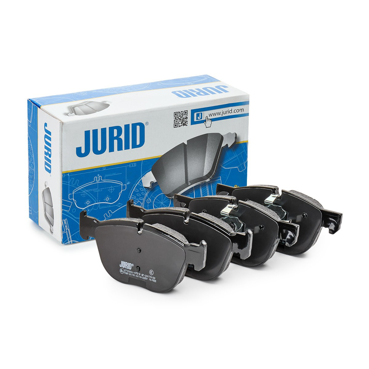 Klocki hamulcowe przednie tarczowe 573300J Jurid/Bendix