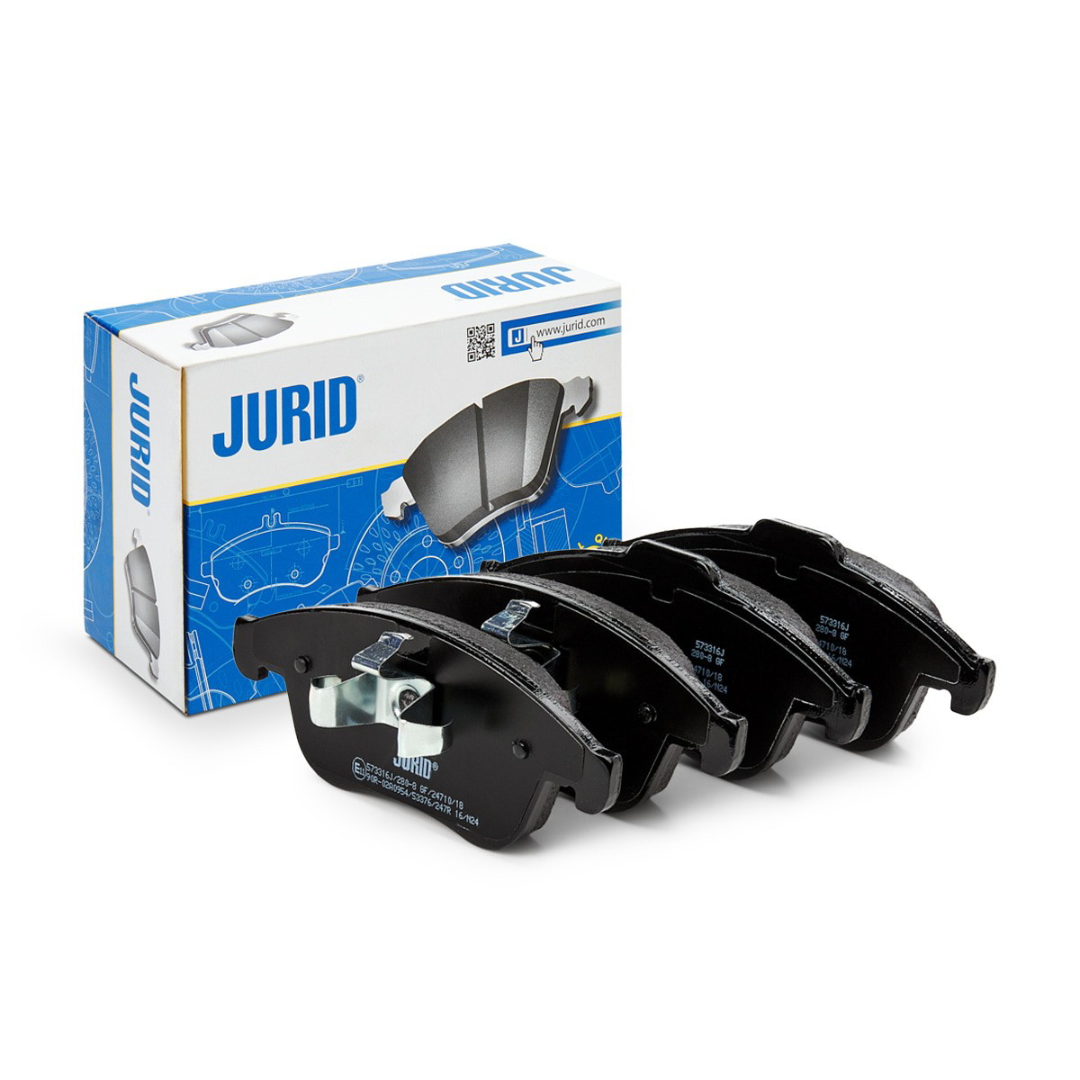 573316J Jurid/Bendix Klocki hamulcowe przednie tarczowe