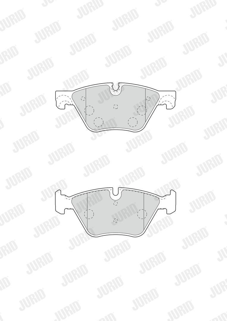 Klocki hamulcowe przednie tarczowe Jurid/Bendix 573364J cena, od 37,77 USD