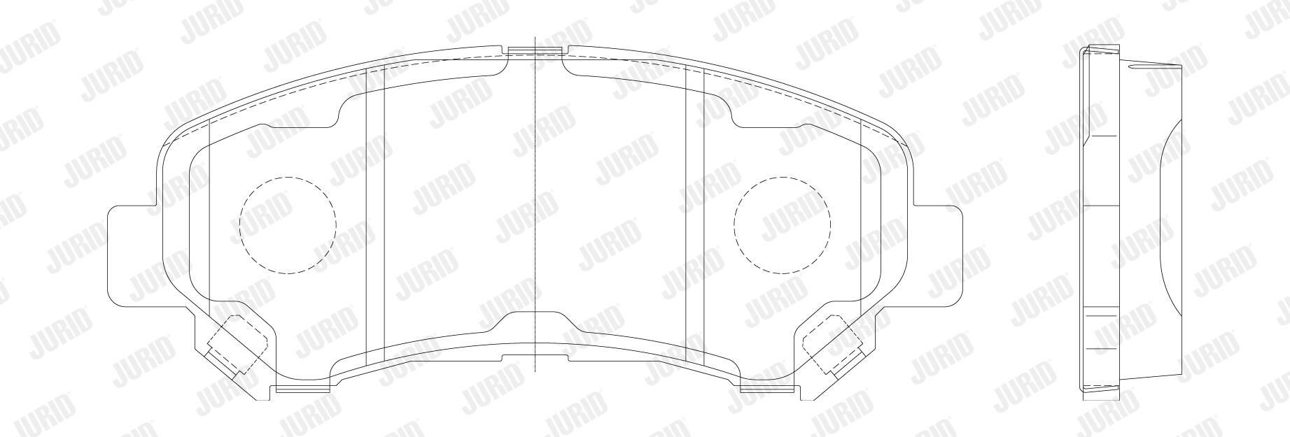 Klocki hamulcowe przednie tarczowe Jurid/Bendix 573379J cena, od 26,72 USD