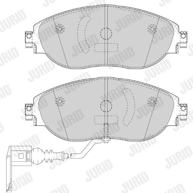 Klocki hamulcowe przednie tarczowe Jurid/Bendix 573418J cena, od 42,00 USD