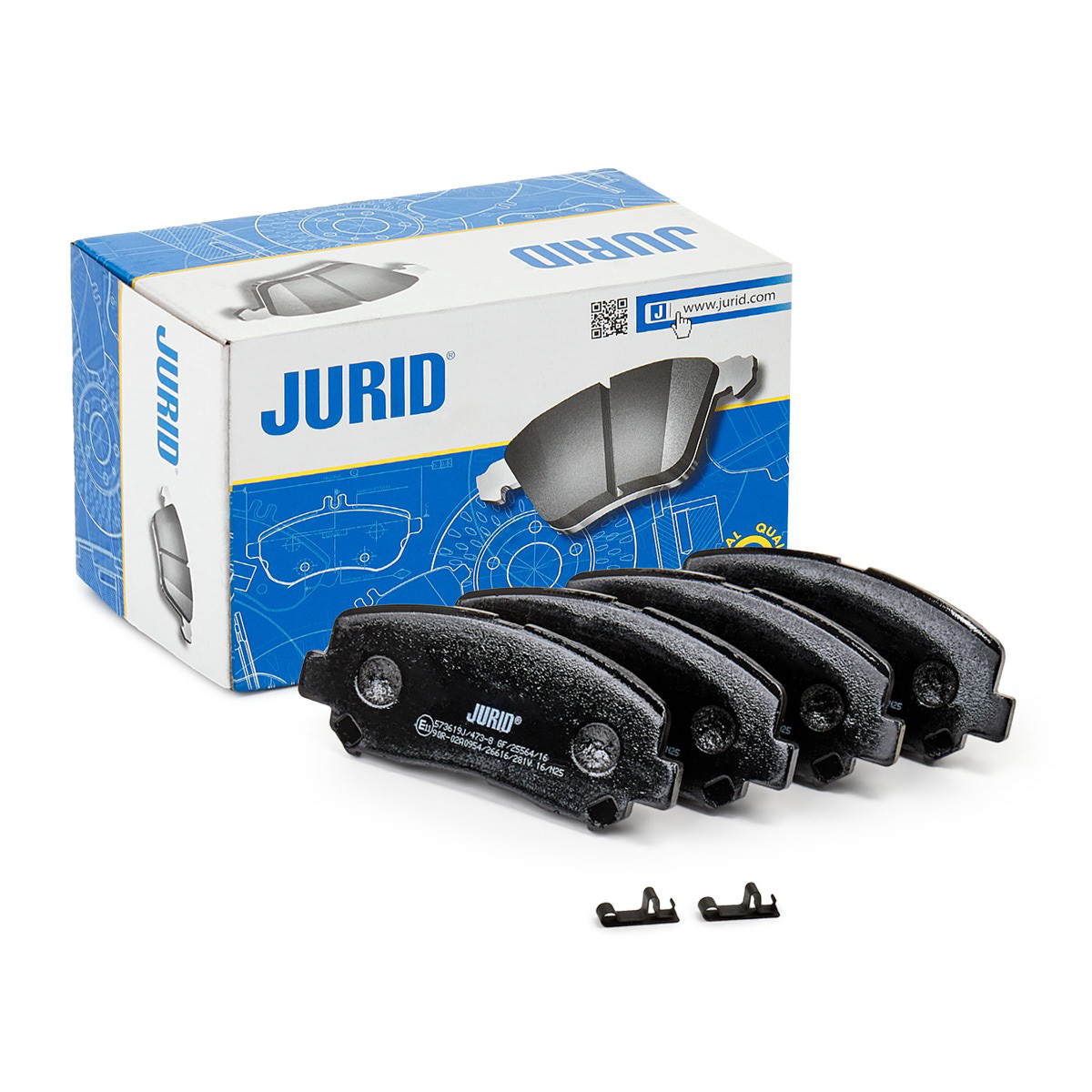 573619J Jurid/Bendix Klocki hamulcowe przednie tarczowe