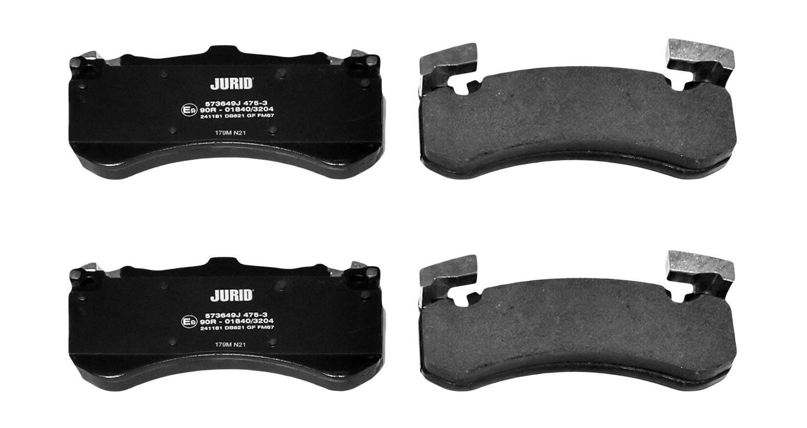 573649J Jurid/Bendix Klocki hamulcowe przednie tarczowe