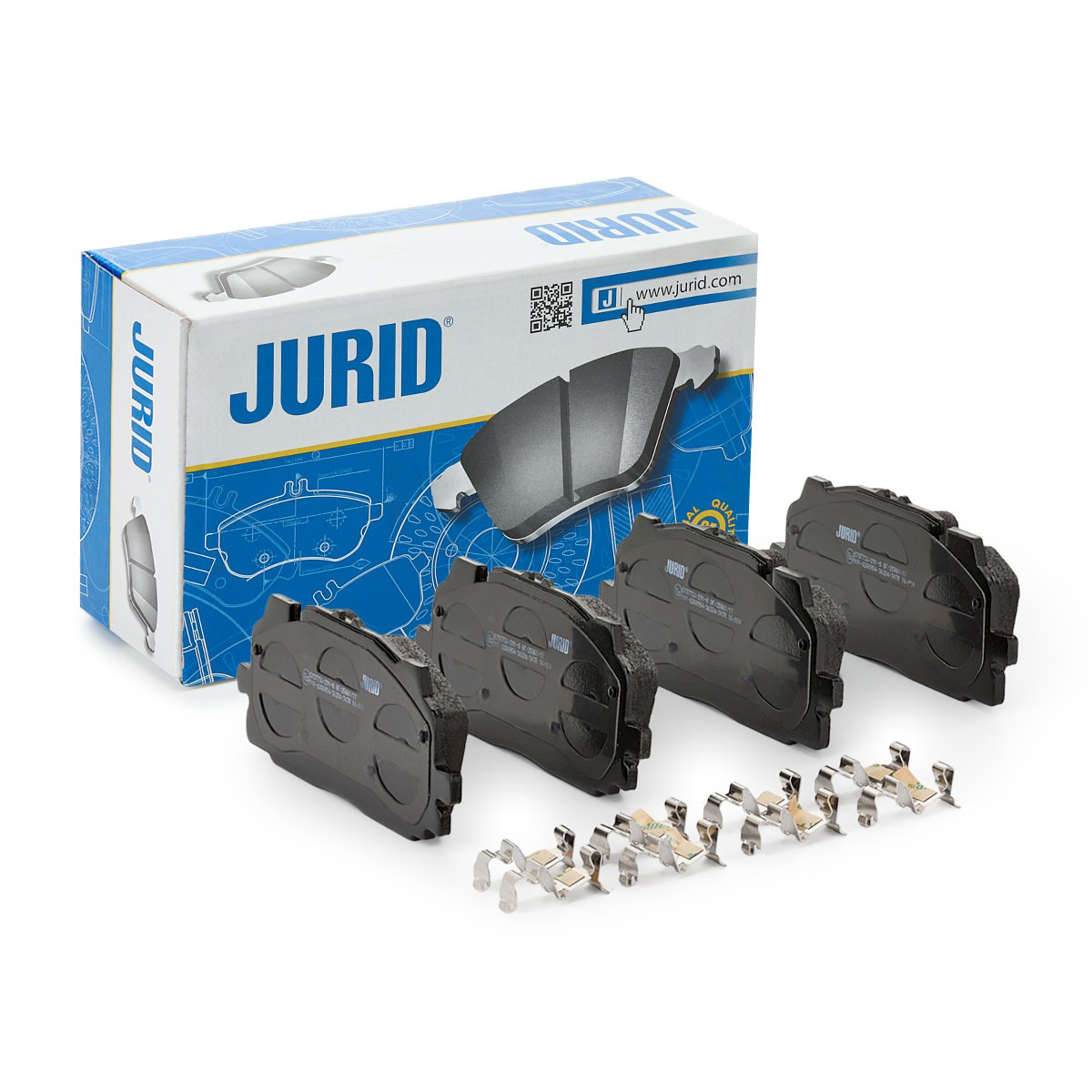 Klocki hamulcowe przednie tarczowe 573773J Jurid/Bendix