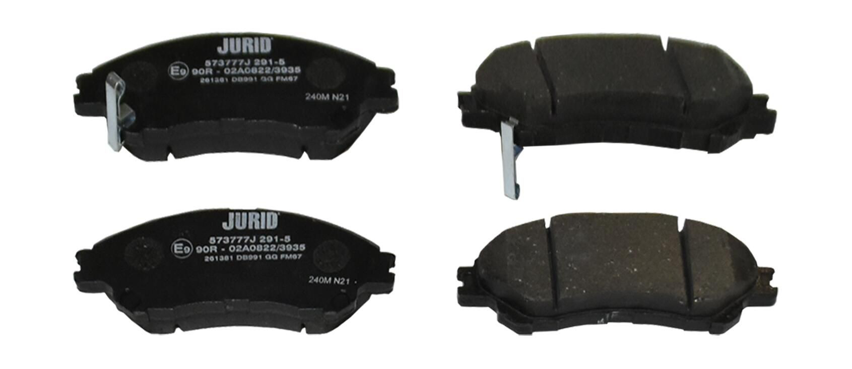 Klocki hamulcowe przednie tarczowe Jurid/Bendix 573777J cena, od 28,67 USD