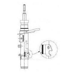 Amortyzator przedni prawy Kayaba 3348012 cena, od 50,72 USD
