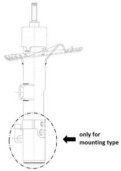Amortyzator przedni Volkswagen Multivan T5 minivan (7HM, 7HN, 7HF, 7EF, 7EM, 7EN) (2003 - 2016) cena, od 74,51 USD
