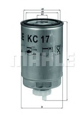 Filtr paliwa Mahle Original KC17D cena, od 14,20 USD