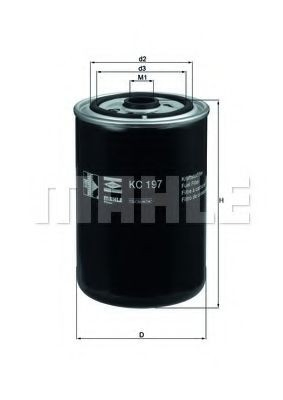 Filtr paliwa Mahle Original KC197 cena, od 17,39 USD