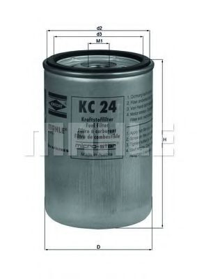 Filtr paliwa KC24 Mahle Original