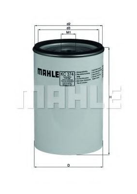 Filtr paliwa Mahle Original KC374D cena, od 44,09 USD