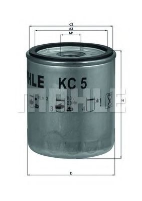 Do koszyka KC5 Mahle Original Filtr paliwa