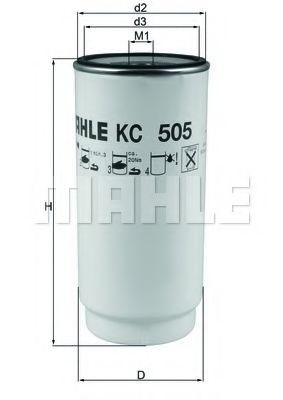 Filtr paliwa Mahle Original KC505D cena, od 37,24 USD