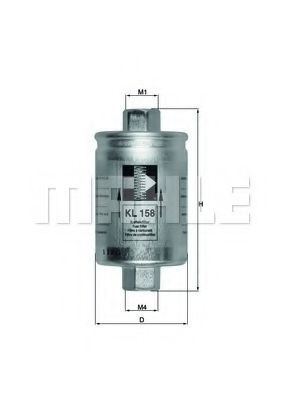 Do koszyka KL158 Mahle Original Filtr paliwa