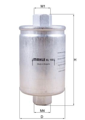 Filtr paliwa Mahle Original KL158 cena, od 7,40 USD
