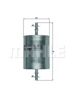 Do koszyka KL409 Mahle Original Filtr paliwa