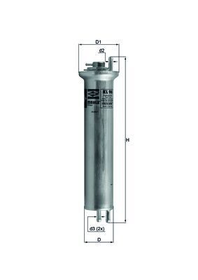 KL96 Mahle Original Filtr paliwa