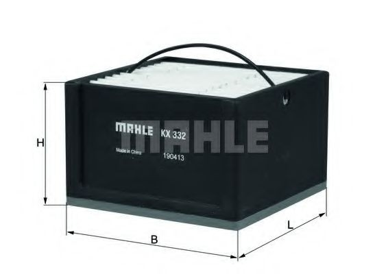 Do koszyka KX332 Mahle Original Filtr paliwa