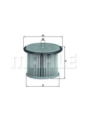 Filtr paliwa KX631 Mahle Original