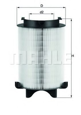 Do koszyka LX1566 Mahle Original Filtr powietrza