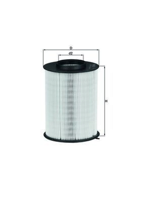 Do koszyka LX17803 Mahle Original Filtr powietrza