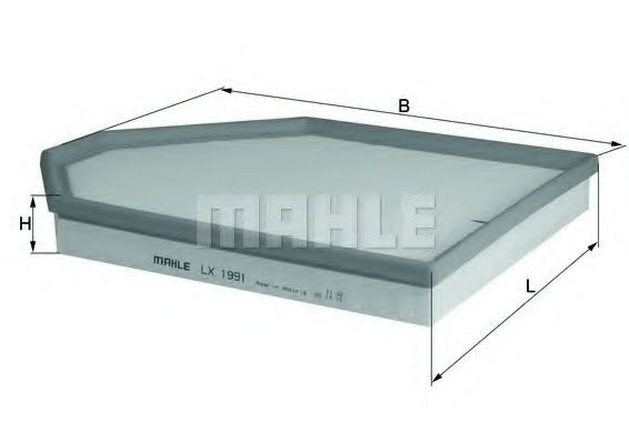 Filtr powietrza Mahle Original LX1991 cena, od 16,24 USD