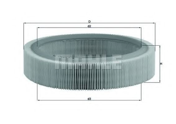 Filtr powietrza Mahle Original LX317 cena, od 9,46 USD