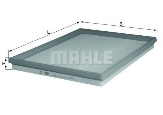LX390 Mahle Original Filtr powietrza