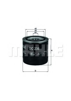 OC236 Mahle Original Filtr oleju