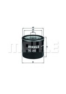 Filtr oleju Mahle Original OC242 cena, od 7,68 USD