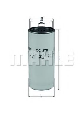Filtr oleju OC370 Mahle Original