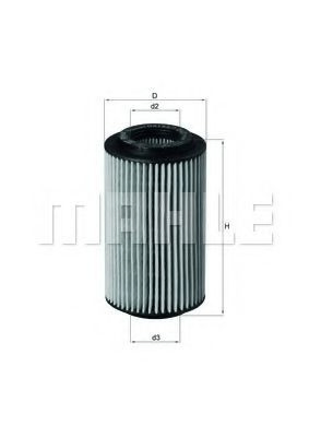 Filtr oleju OX1537D Mahle Original