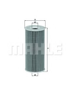 Do koszyka OX201D Mahle Original Filtr oleju