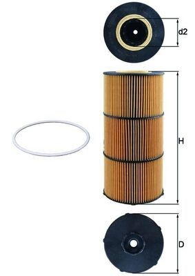 Filtr oleju Mahle Original OX832D cena, od 42,87 USD