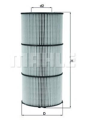 Do koszyka OX832D Mahle Original Filtr oleju