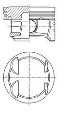 Tłok, komplet do jednego cylindru, STD Opel Corsa E hatchback (X15) (2014 - 2026) cena, od 91,35 USD