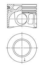 Tłok, komplet na 1 cylinder, 2. naprawa (+0,50) Ford Transit V autobus (V184/5) (2000 - 2006) cena, od 135,71 USD