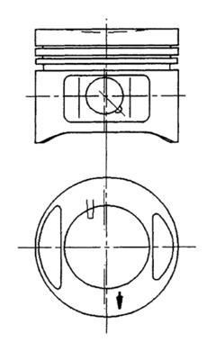 Tłok, komplet do jednego cylindru, STD do Fiat Uno  146A